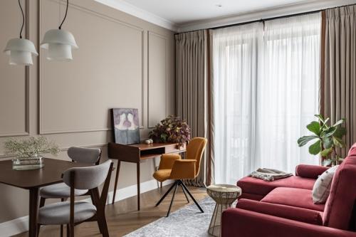 Интерьер 1-комнатной квартиры 41 кв. 02