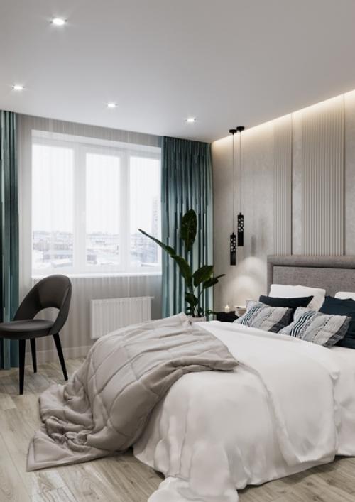 Проект Весенний.  Когда нашим заказчикам хочется ярких и контрастных деталей в интерьере мы этому рады. 04