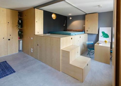 Архитекторы студии Planair представили проект квартиры - трансформера в Милане, Италия. 01