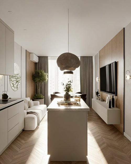 Тёплый, спокойный интерьер вообще не напрягает, нет ощущения вылизанного шоурума! 07