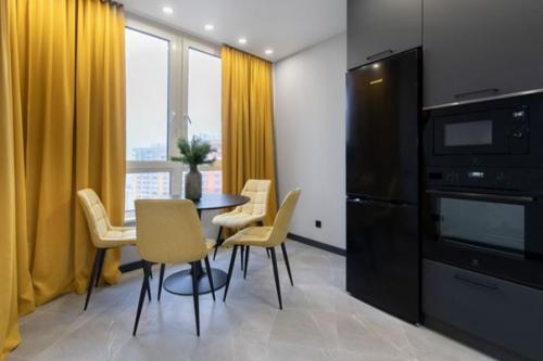 Лаконичный, стильный интерьер квартиры площадью 44 кв. 01