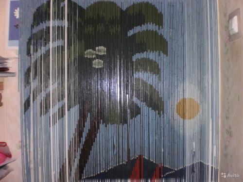 Дверные занавесы из бамбуковых палочек. 08