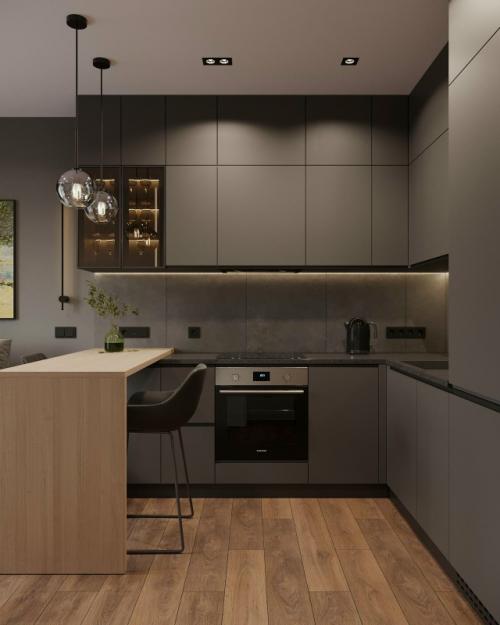 Проект 1-комнатной квартиры 34 м 2 в ЖК Селигер сити в Москве. 03