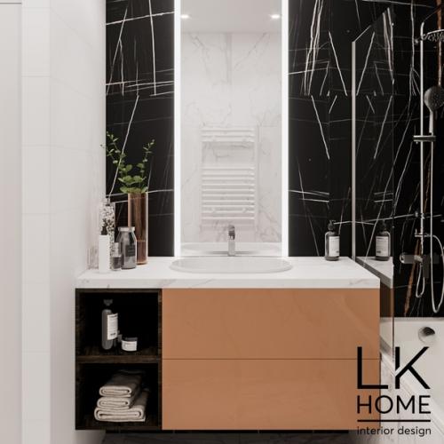 Проект Весенний.  Когда нашим заказчикам хочется ярких и контрастных деталей в интерьере мы этому рады. 09