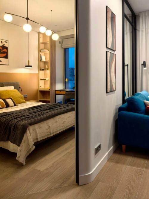 Интерьер 1-комнатной квартиры 34 м 2 в ЖК Logos в Москве. 04