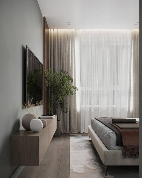 Интерьер современной однокомнатной квартиры. 08