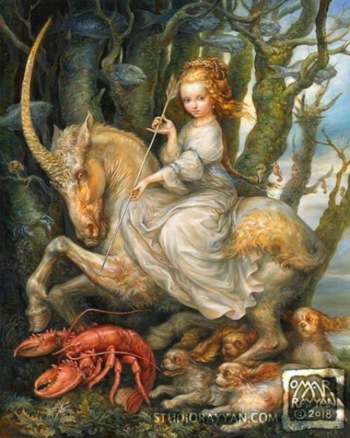 Omar Rayyan/Омар Райан - удивительный художник, создавший в своих работах свой оригинальный мир, наполненный удивительными существами. 04