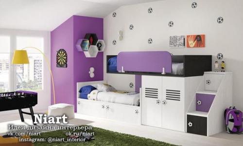 Современные детские комнаты для двоих мальчиков. 01