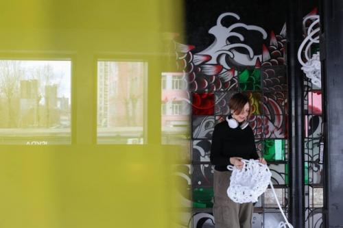 На дизайн - заводе Флакон теперь есть два места с моими вилатажными скульптурами: пена морская в пространстве @Barbus. 08