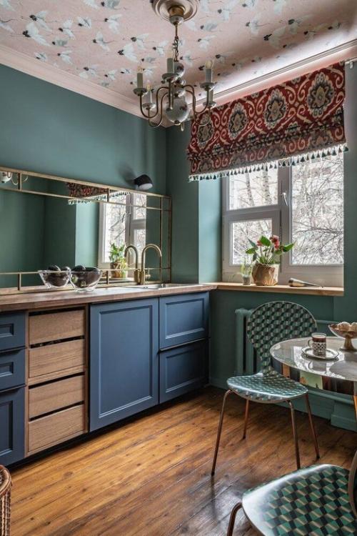 Удивительная однокомнатная квартира в доме хрущёвской постройки, которая поражает воображение своим необычным дизайном. 01