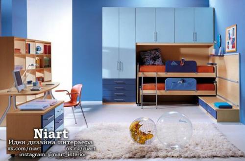 Современные детские комнаты для двоих мальчиков. 05