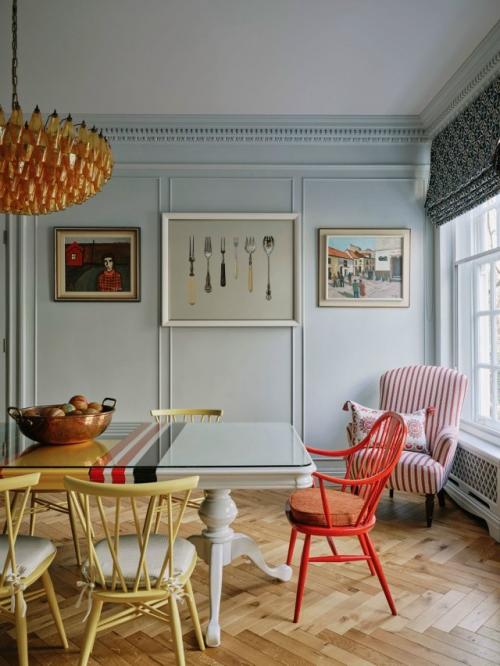 Лондонский особняк 1920-х: антиквариат, уорхол и коллекция стеклянных колокольчиков. 07