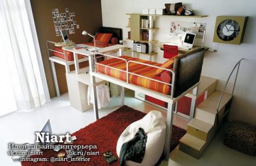 Современные детские комнаты для двоих мальчиков. 02