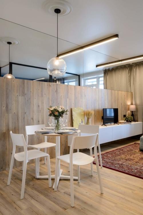 Квартира - студия.  Оцените идею зонирования спального места от 1 до 10. 02