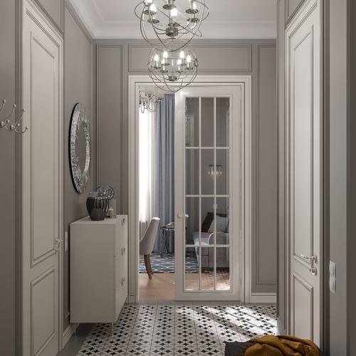 Чудесная легкая неоклассика в интерьере однушки площадью 48 кв. 06