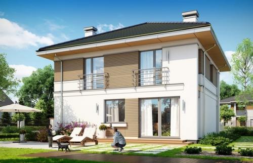 Коттедж европейского стиля. 01