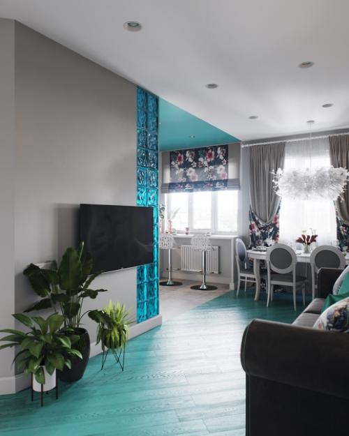 Гостиная и прихожая в проекте ботаника. 02