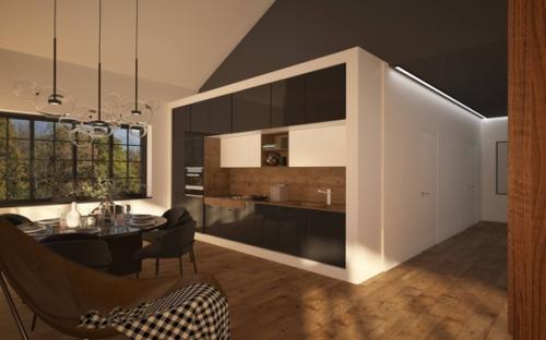 Проект мансардного одноэтажного дома. 06