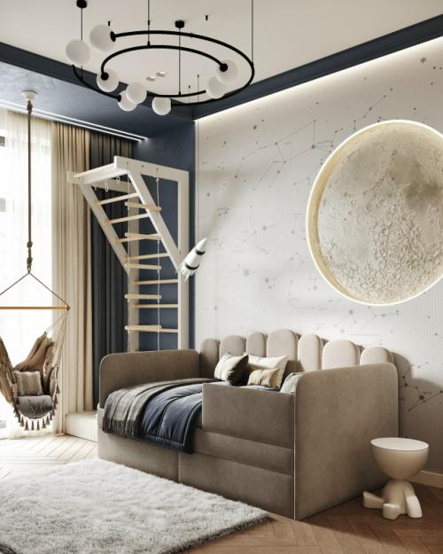 Детская спальня для маленького космонавта. 01