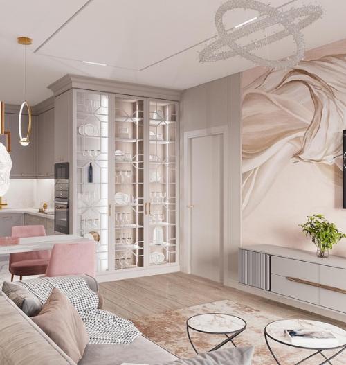 Кухня - гостиная в ЖК семья. 08