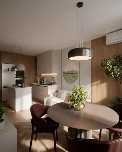 Тёплый, спокойный интерьер вообще не напрягает, нет ощущения вылизанного шоурума! 02