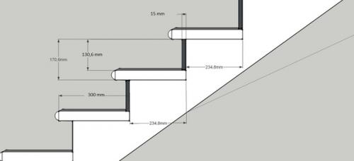 Расчет ступеней лестницы для дома. 05