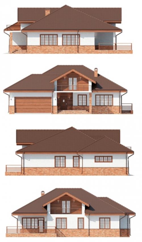 Проект мансардного одноэтажного дома. 03