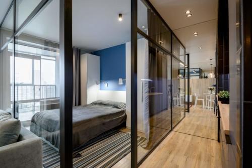 Квартира - студия.  Оцените идею зонирования спального места от 1 до 10. 03