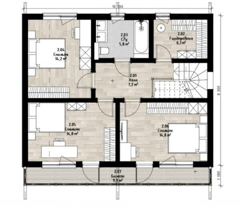 Планировка загородного дома проект Kdtm - 46 от архитектурного бюро Dream Project. 03 Планировка загородного дома проект Kdtm - 46 от архитектурного бюро Dream Project. 03