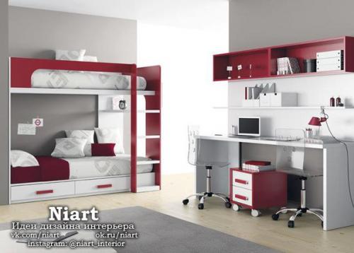 Современные детские комнаты для двоих мальчиков. 08