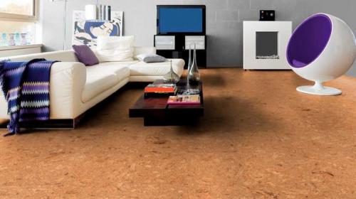 Пробковое покрытие в интерьере. 06