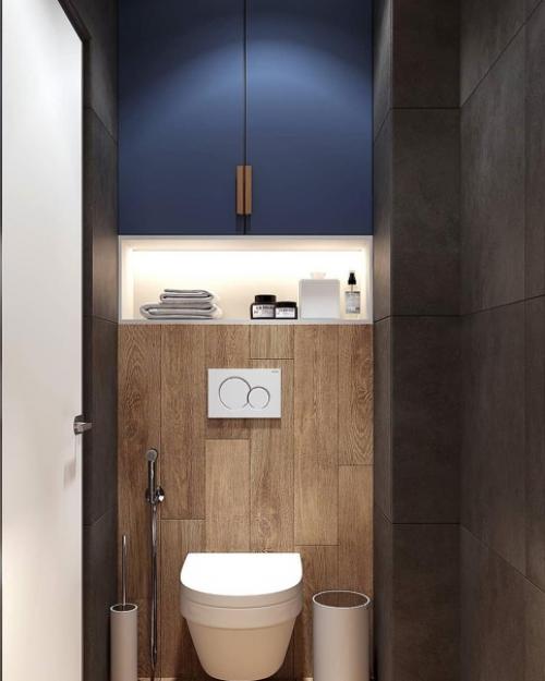 Небольшой санузел. Современный и стильный. 01