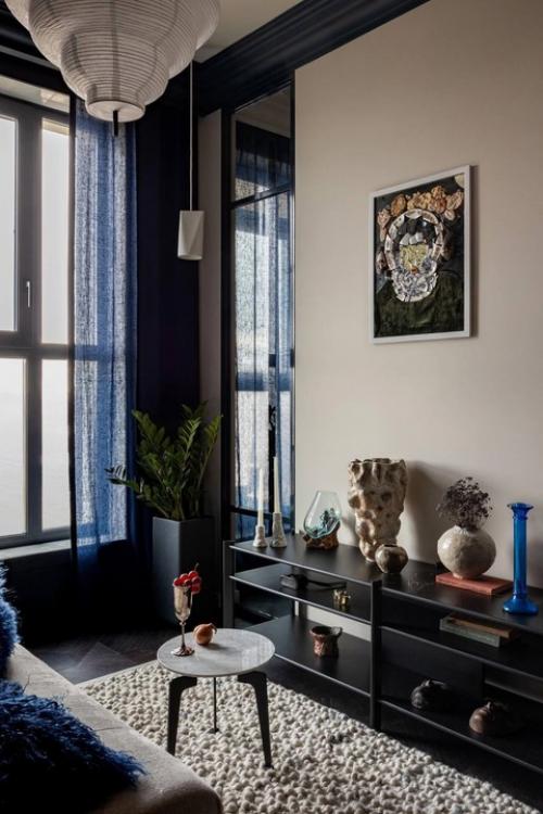 Квартира в Минске, оформленная в стиле голландского синего. 01