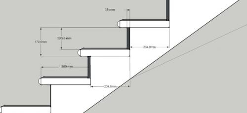 Расчет ступеней лестницы для дома. 06
