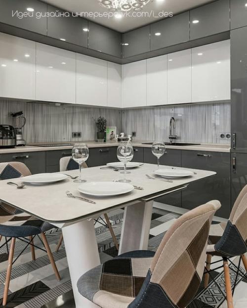 Реализация проекта кухни - гостиной. 03