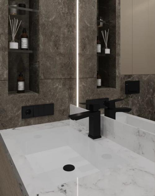 Визуализация интерьера.  Дизайн интерьера санузла. 06