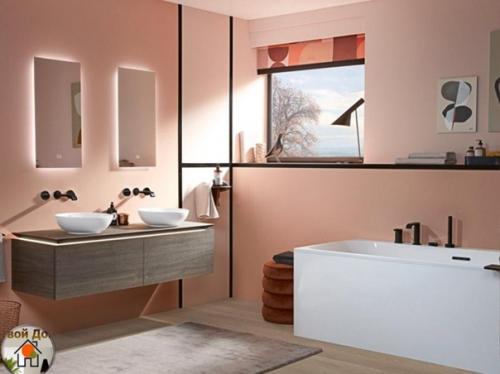 Красивый интерьер. Просторной ванной комнаты. 02