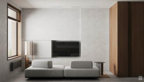 Современный проект квартиры 62 м 2 в Москве. 02