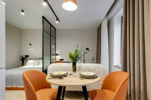 Интерьер квартиры - студии 28, 5 м 2 в ЖК город Дейли в Москве. 04