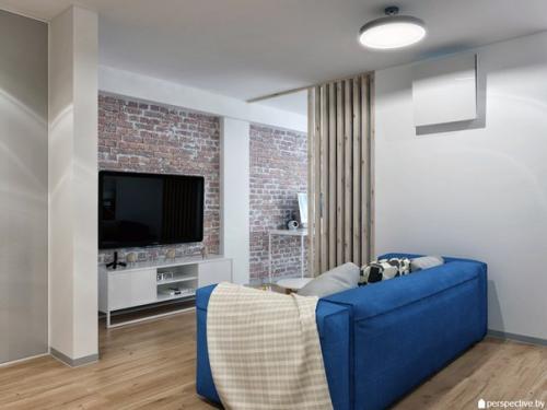 Дизайн - проект интерьера двухкомнатной квартиры для молодого человека. 04