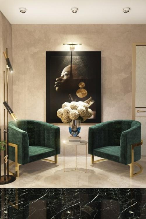 Элегантная спальня с гардеробом Жемчуг на Маленьком Черном Платье Коко Шаннель. 03