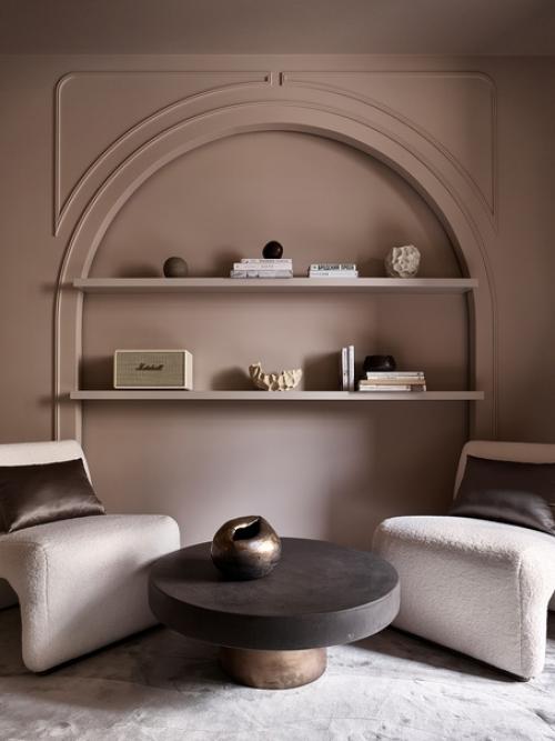 Монохромный интерьер 1-комнатной квартиры 37 кв. 01