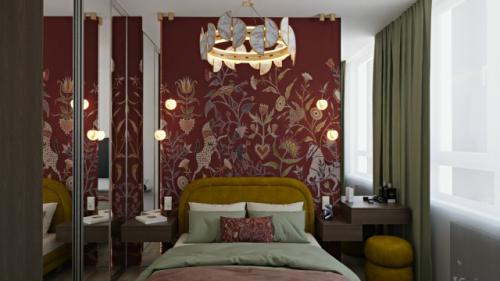 Проект компактной однокомнатной квартиры 32 м 2 в ЖК инновация в Москве. 06