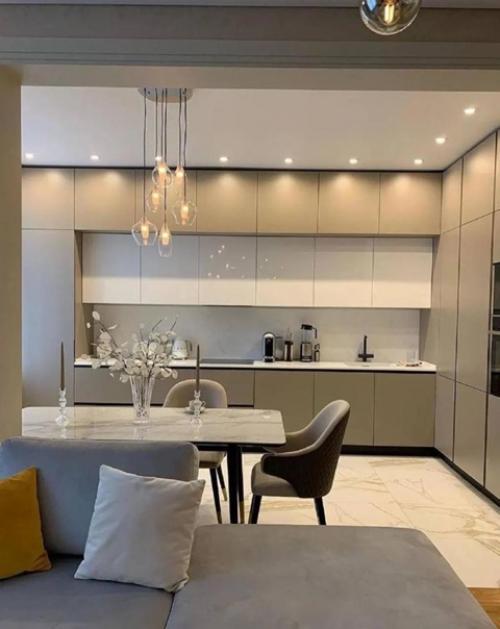 Современная кухня. В белом цвете. 02