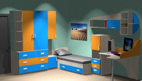 Несколько интересных решений для детской или подростковой комнаты от мебельной студии Олимп березники. 01