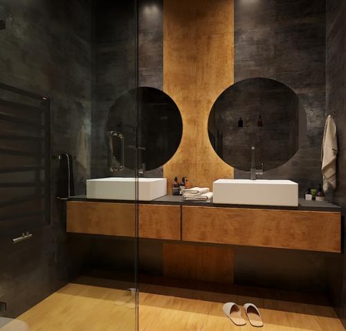 Лаконичный дизайн ванных комнат. 03