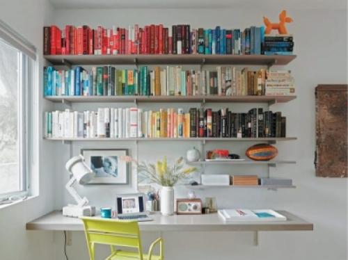 Книжные полки.  Ваши книги скромно пылятся на полке? 03