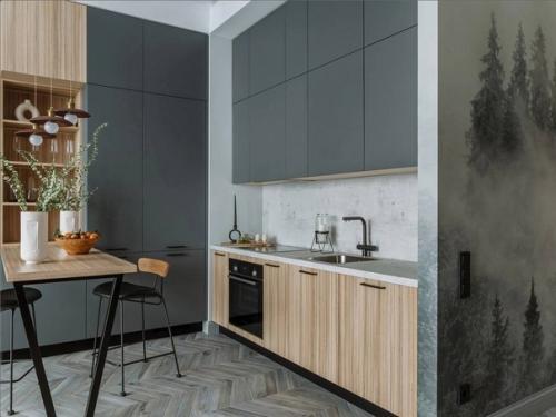 Квартира - студия с элементами стиля лофт. 02