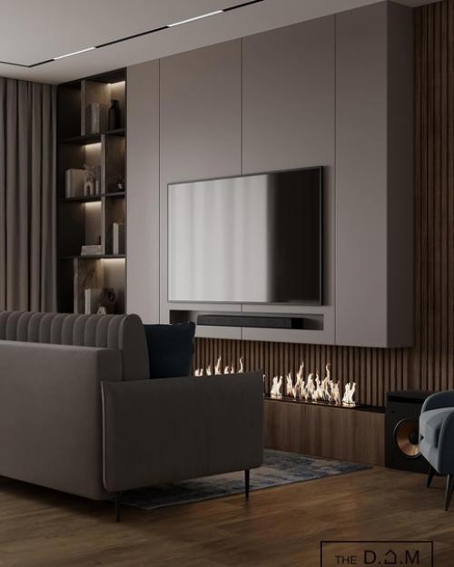 Рада вам презентовать новый проект, пока кухню - гостиную. 09