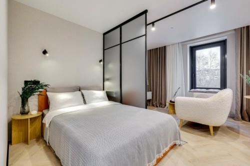 Интерьер квартиры - студии 28, 5 м 2 в ЖК город Дейли в Москве. 05